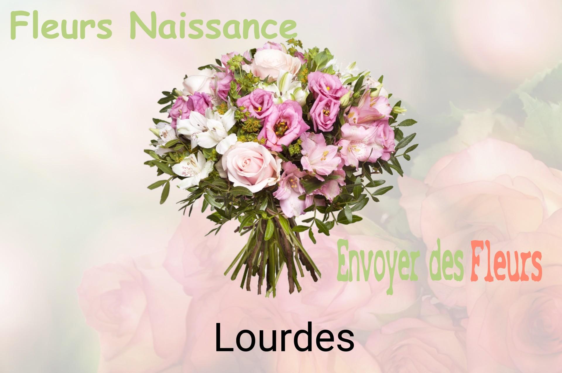 Bouquet de fleurs de naissance livré à Lourdes